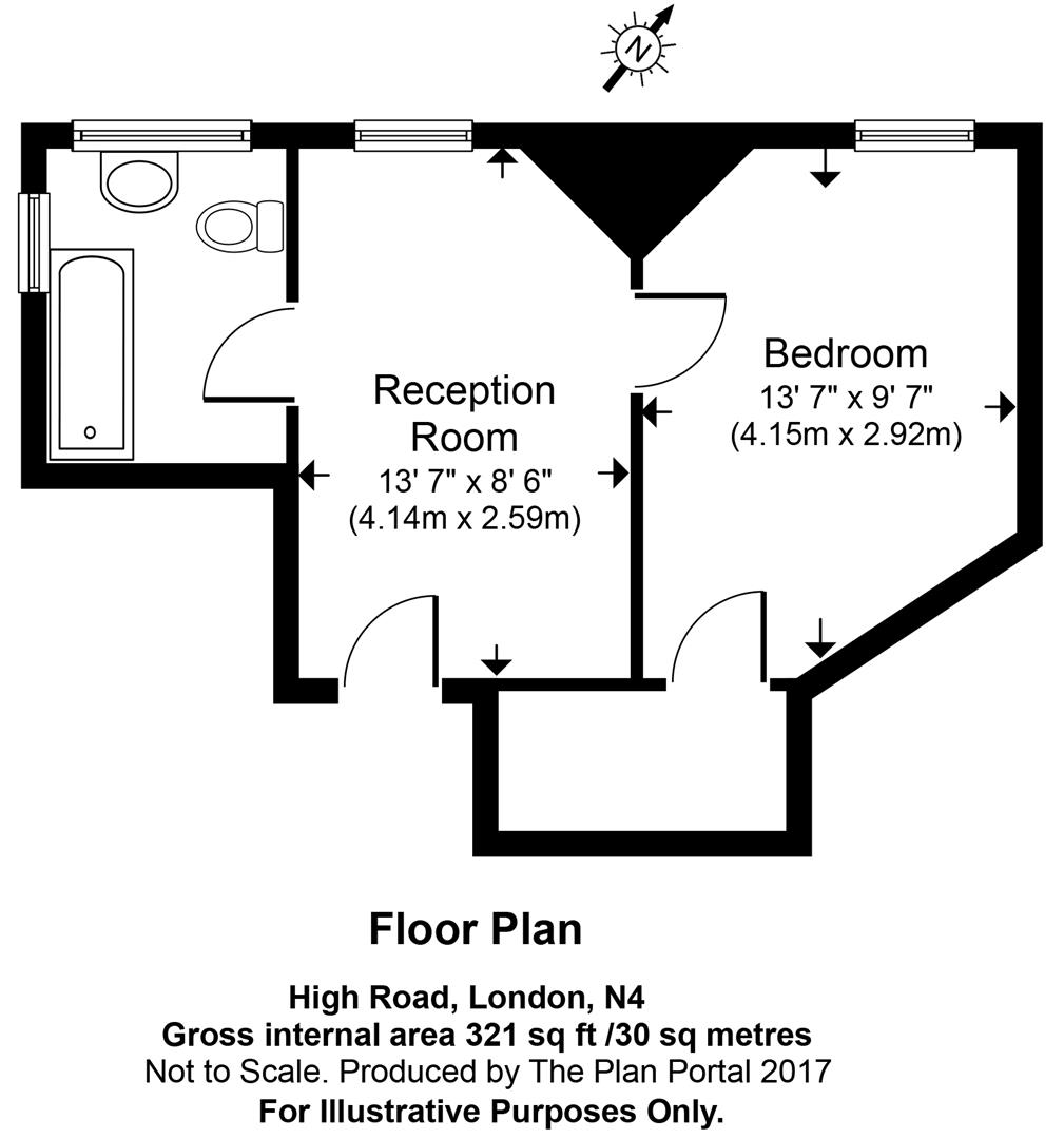 1 bedroom Flat for rent